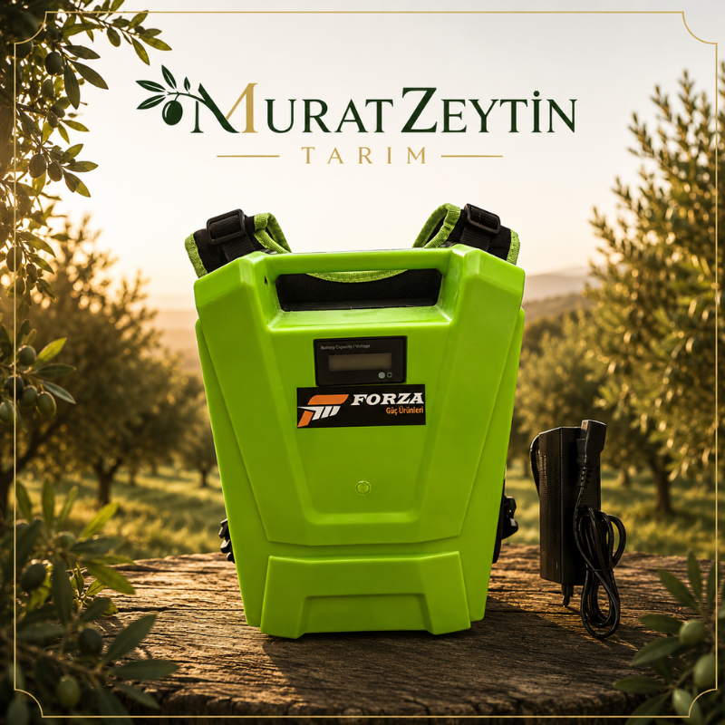 Forza FRZ2400 - Zeytin Hasat Makina Aküsü Lityum Sırt Batarya 18 Ah