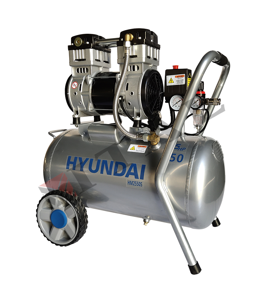 HYUNDAI KOMPRESÖR SESSİZ&YAĞSIZ 1100W 50 LT