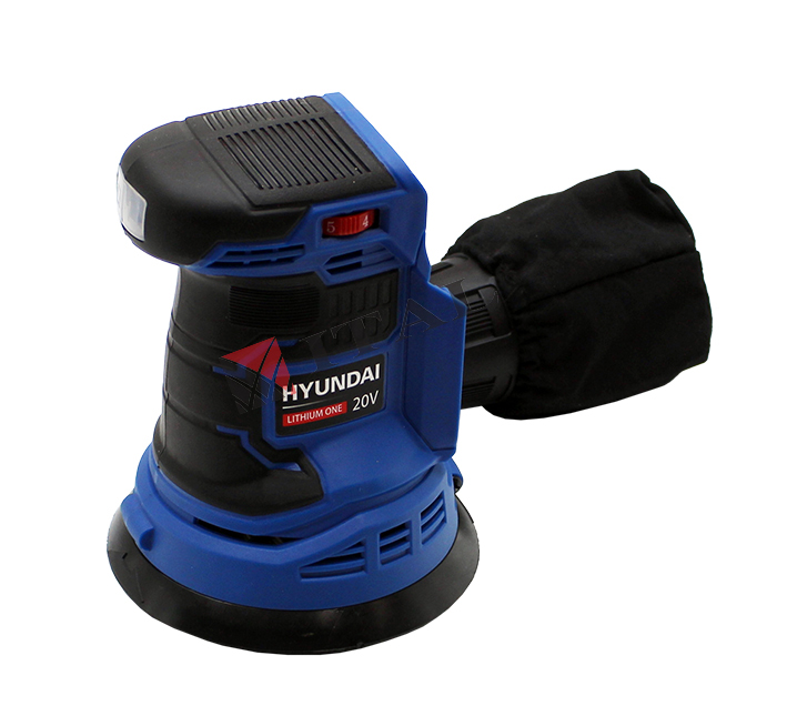 HYUNDAI AKÜLÜ EKSANTRİK ZIMPARA 20V-2Ah - TAM SET