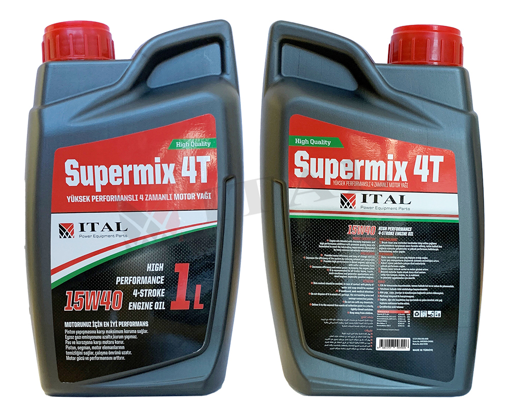 ITAL MOTOR YAĞI SUPERMIX 4T 1L 15W-40