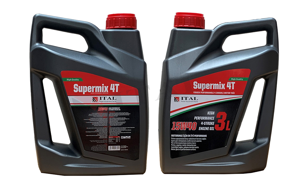 ITAL MOTOR YAĞI SUPERMIX 4T 3L 15W-40