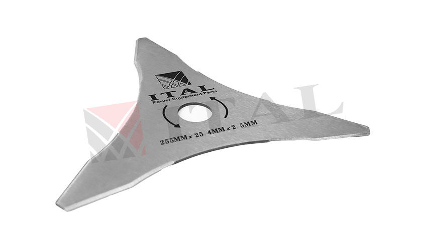 TIRPAN BIÇAĞI ÜÇLÜ 255MMX25,4MMX2,5MM METALİK RENK