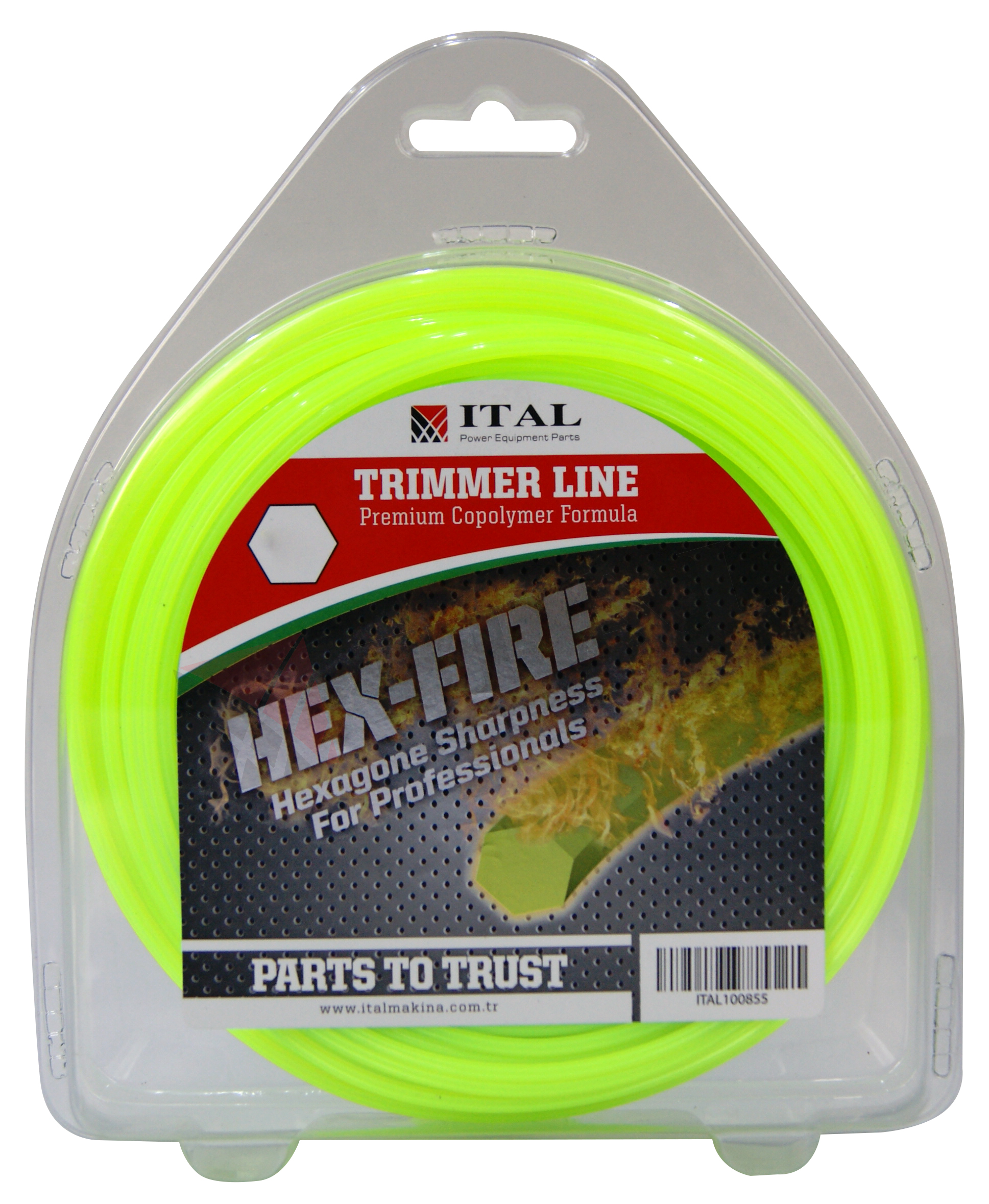 ITAL MİSİNA ALTI KÖŞE HEX-FIRE 3.0 mm 58 mt YEŞİL