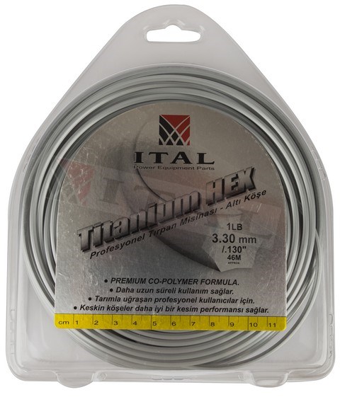ITAL MİSİNA ALTI KÖŞE TİTANYUM 3.0 mm 58 mt GRİ