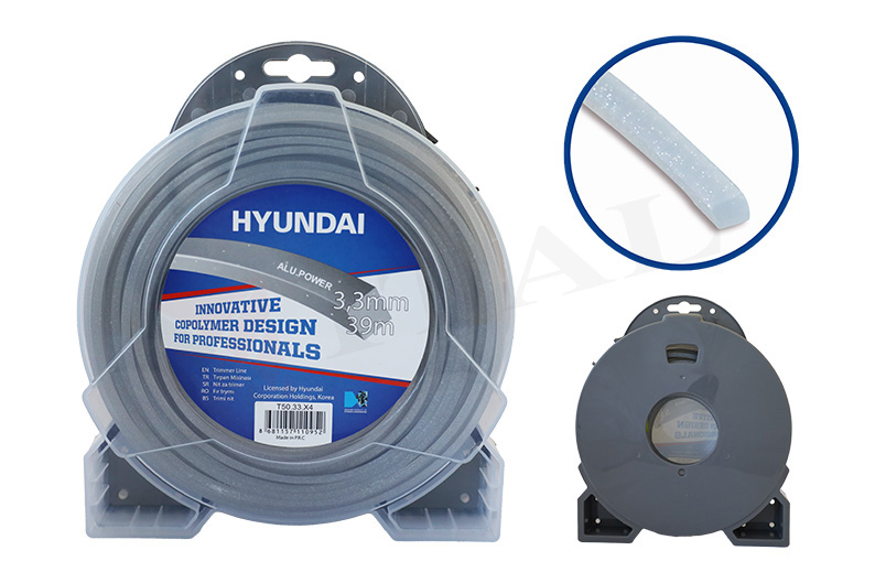 HYUNDAI MİSİNA 3.3mm 4 KÖŞE ALU.POWER GRİ 39m