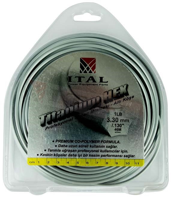 ITAL MİSİNA ALTI KÖŞE TİTANYUM 3.5 mm 40 mt GRİ
