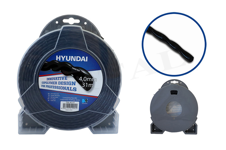 HYUNDAI MİSİNA 4.0mm 31m TWISTER SİYAH