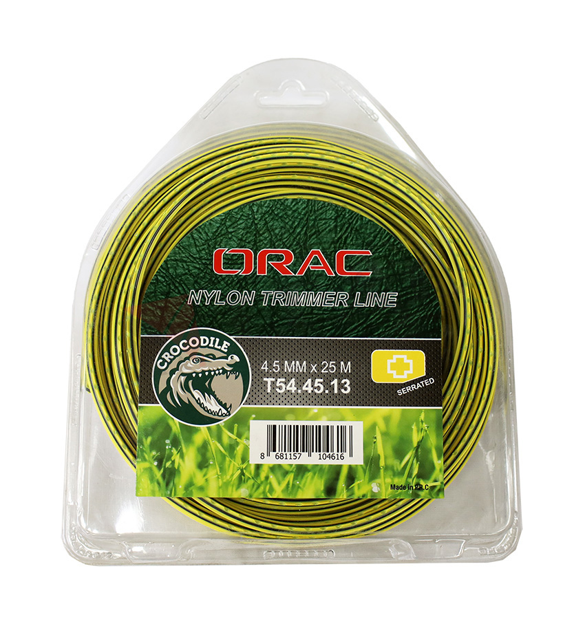 ORAC MİSİNA DİŞLİ-TIRTIKLI 4.5 mm SARI 25 mt