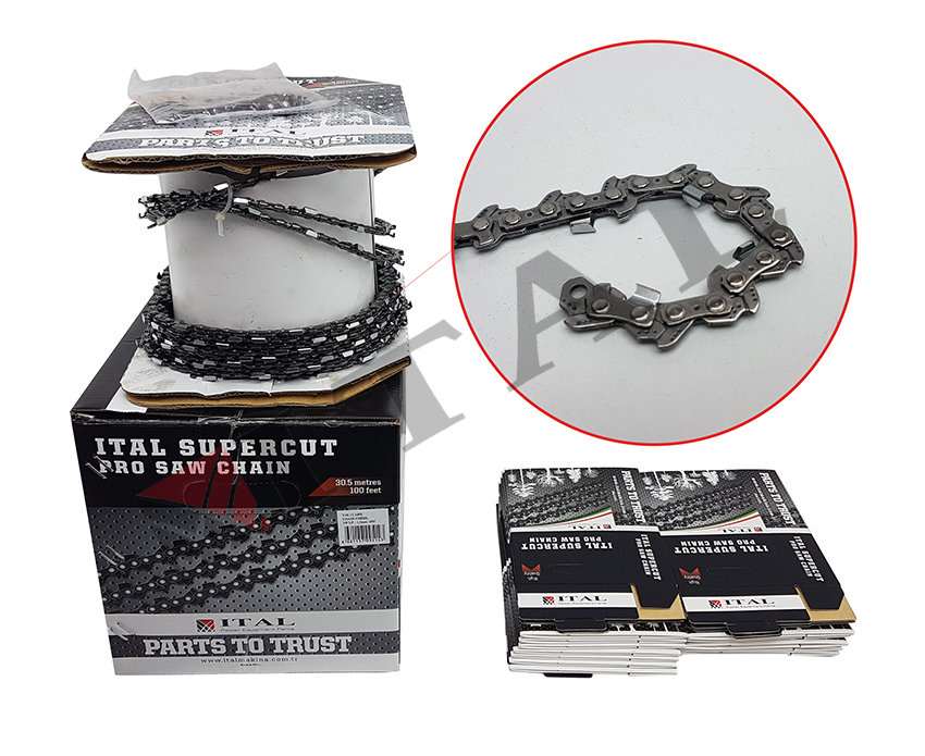 ZİNCİR ITAL 1/4£ 1.1MM 100 FEET YUVARLAK