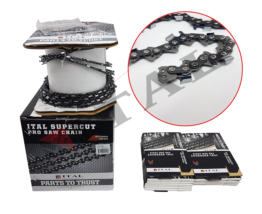 ZİNCİR ITAL 3/8£ 1.3MM 100 FEET KÖŞELİ