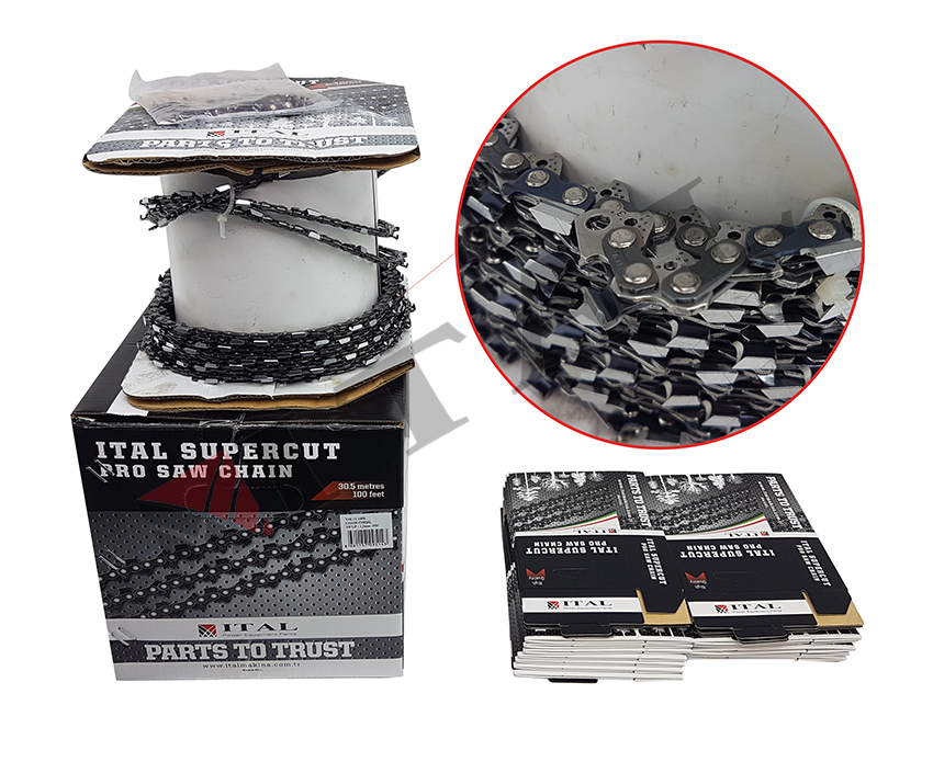 ZİNCİR ITAL 3/8£ 1.6MM 100 FEET KÖŞELİ