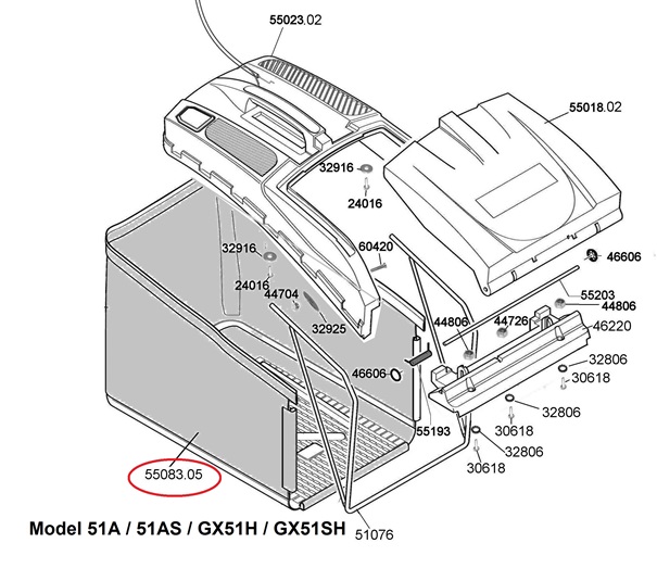 ÇİM SEPET FİLESİ ALT ITAL 51A/51AS/GX51H/GX51SH