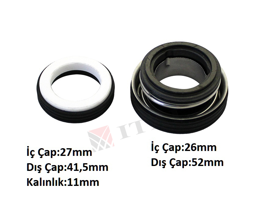 MEKANİK KEÇE DHY100/DHYH80E 3inc Y.B. İÇ ÇAP 26 MM