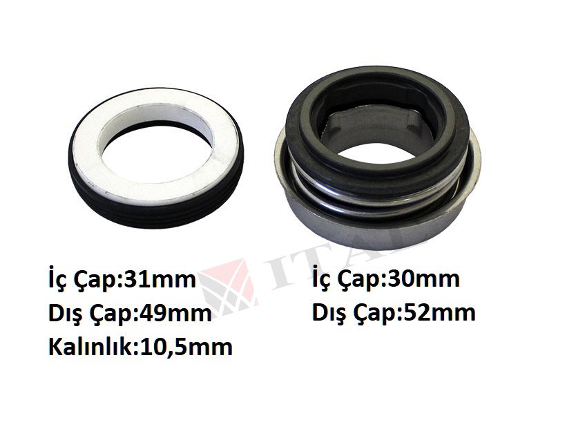 MEKANİK KEÇE LC100ZB/LC50ZB100/DHY100 İÇ ÇAP 30MM
